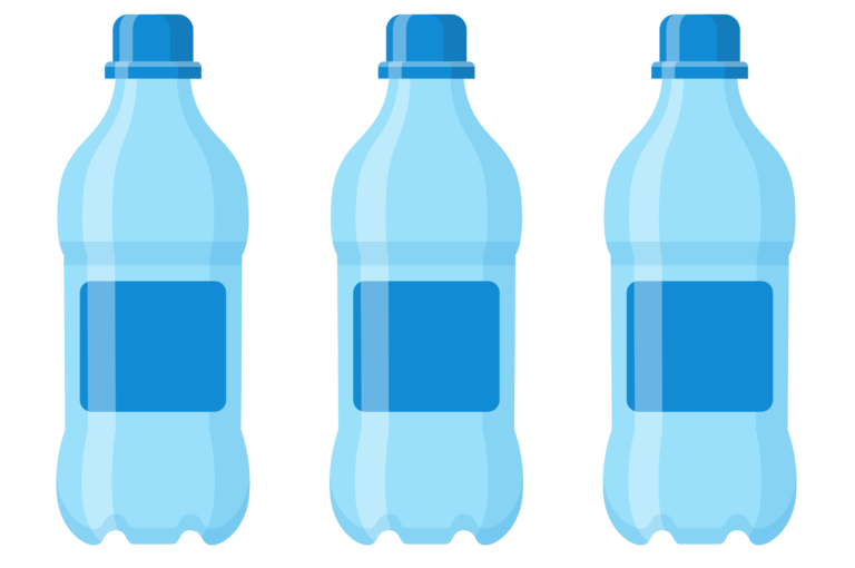 water bottles illustration